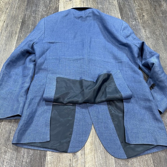 Rodd and Gunn Original Fit Sport Coat Mens L Two-Button Casual Jacket Blue Linen - Picture 16 of 16